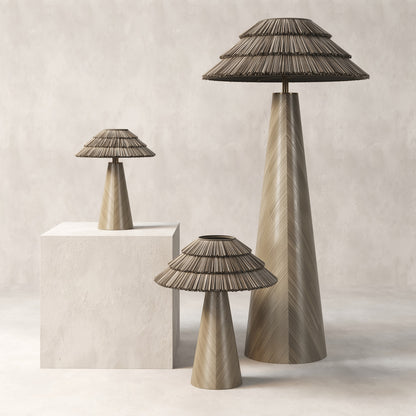 “ROOTS OF HOME” LIGHTING COLLECTION BEIGE FLOOR LAMP