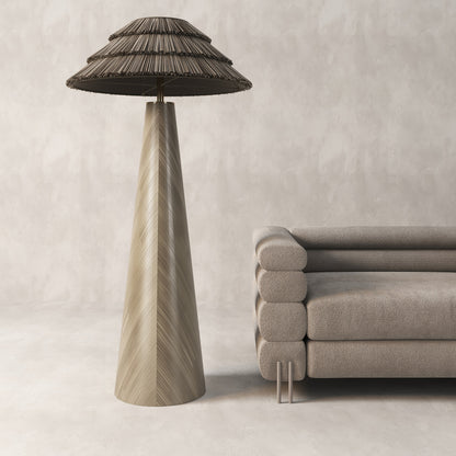 “ROOTS OF HOME” LIGHTING COLLECTION BEIGE FLOOR LAMP