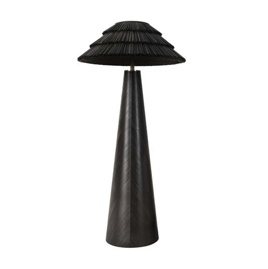 “ROOTS OF HOME” LIGHTING COLLECTION BLACK FLOOR LAMP