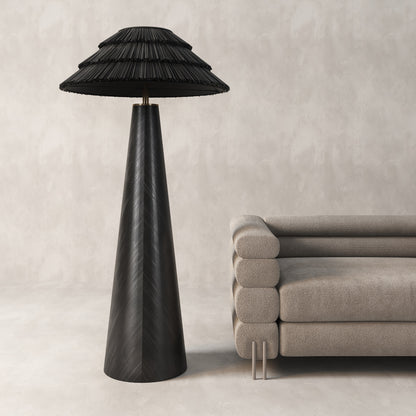 “ROOTS OF HOME” LIGHTING COLLECTION BLACK FLOOR LAMP